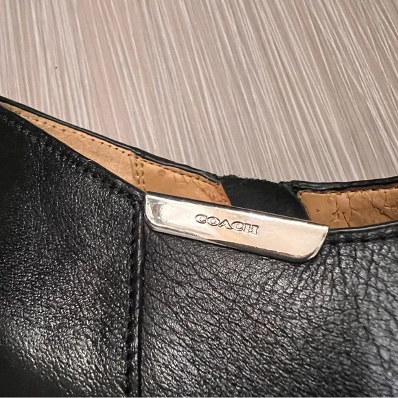 Coach Black Leather Seneca Booties Boots 8 - Picture 11 of 11